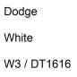 Preview: Dodge, White, W3 / DT1616.